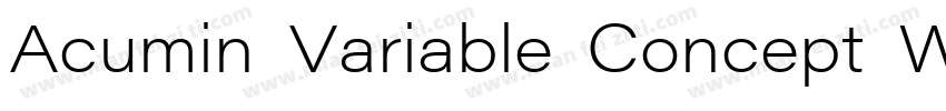 Acumin Variable Concept Wide bold i字体转换